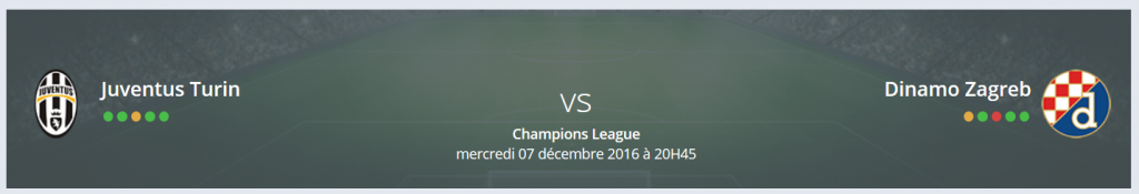 Quel est votre Pronostic Juventus Turin Dinamo Zagreb Ligue des Champions ?